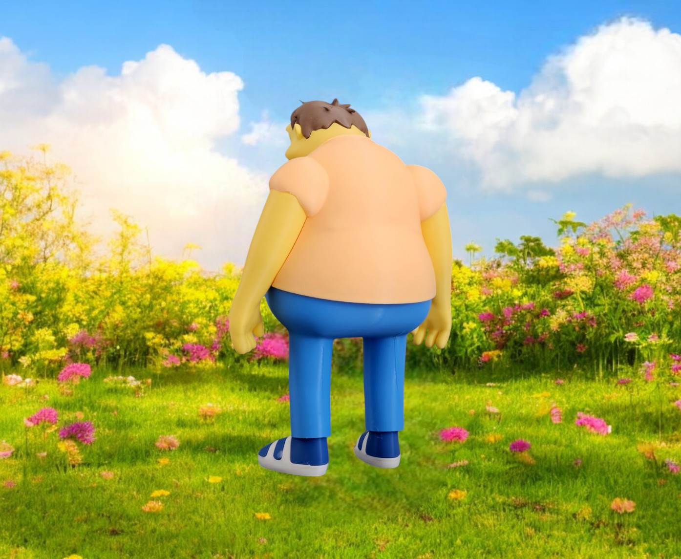 Barney Gumble Figurine 3D Printed Display Model The Simpsons