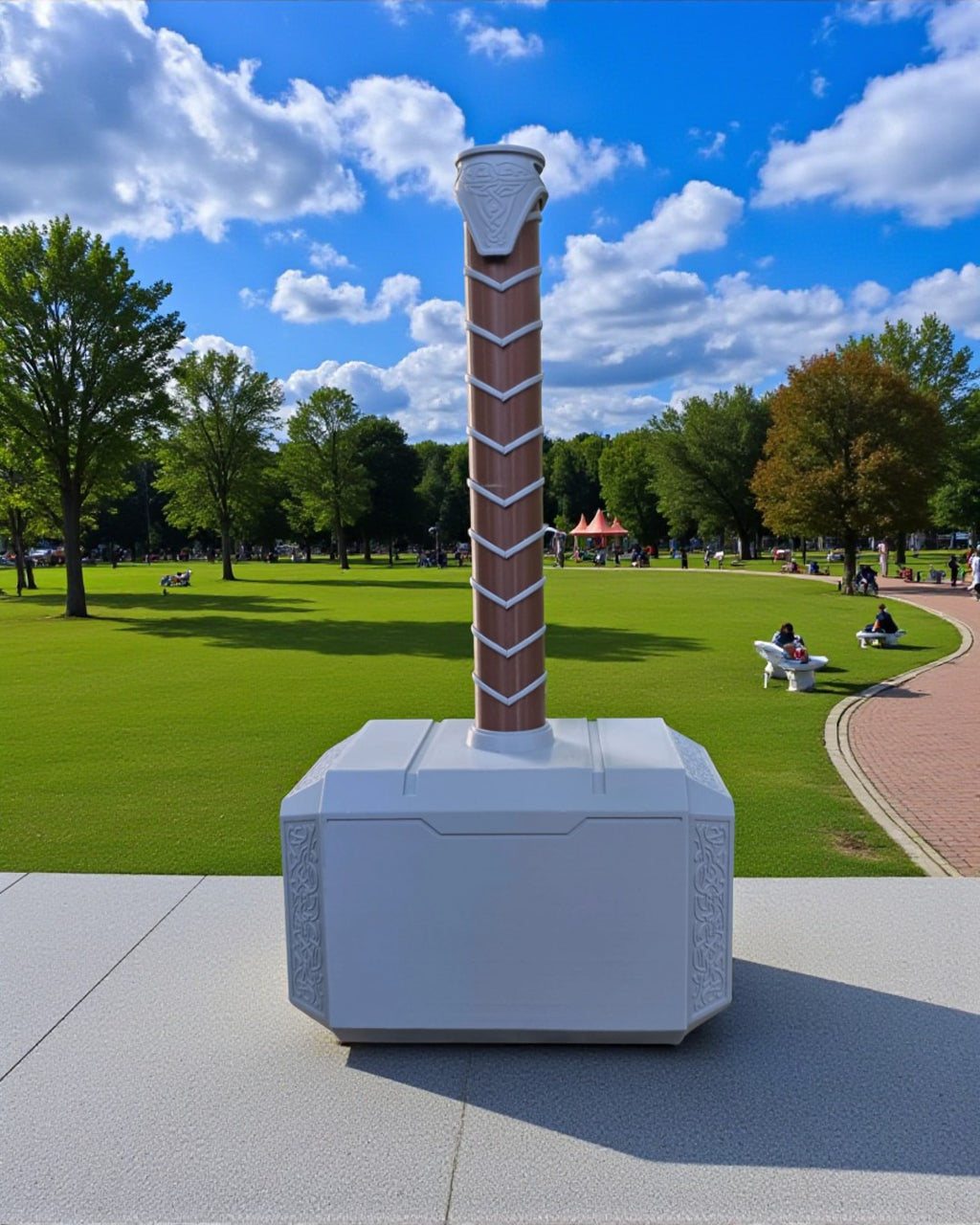 Mjölnir - Thor’s Hammer Full-Size 3D-Printed Replica (Display or Cosplay)