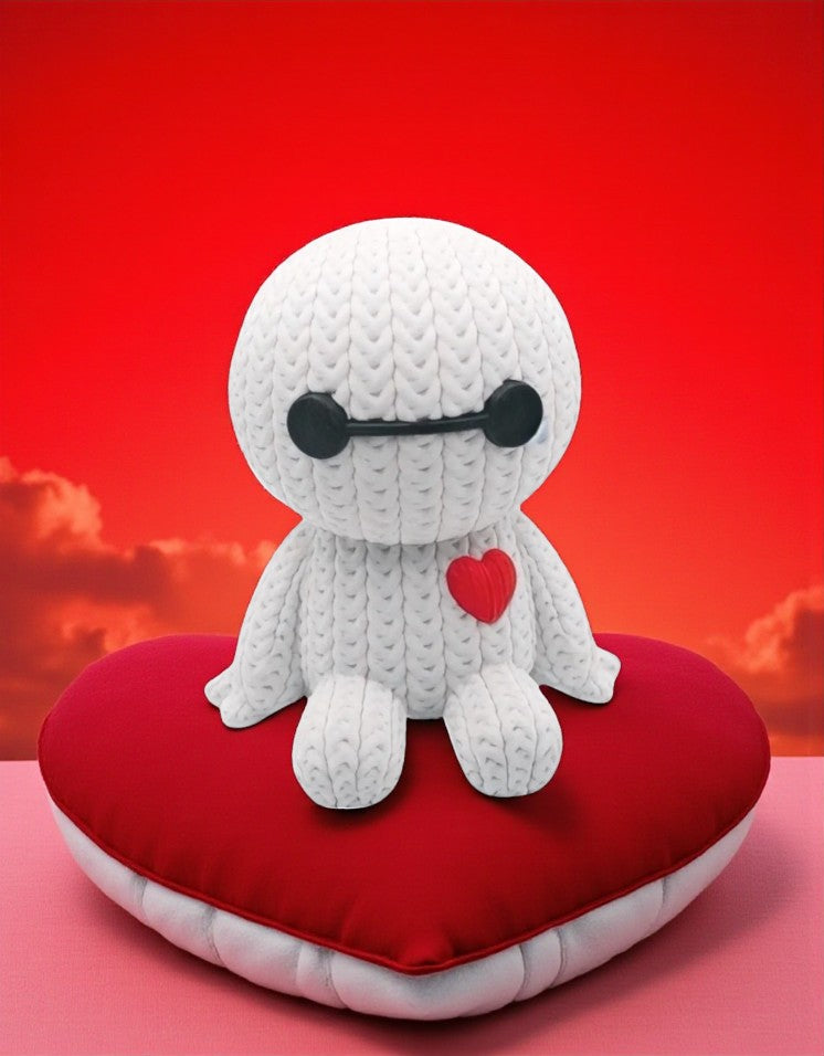 Baymax Crochet-Style           Seated Healthcare Companion