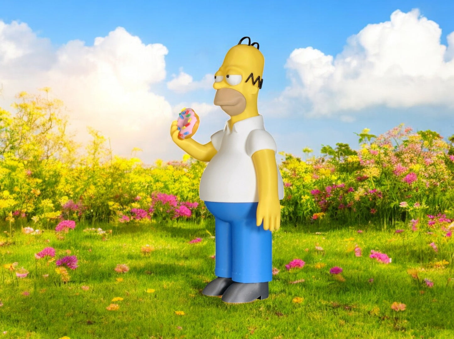 Homer Simpson Figurine       3D Printed Display Model