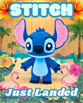Stitch Figurine     Standing / Sitting      3D‑Printed       Crochet‑Style