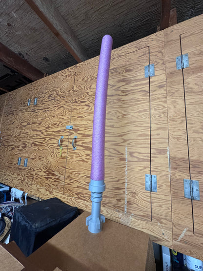 LEGO‑Style Lightsaber Pool Noodle Adapter   3D Printed Hilt with Bonus Double‑Sided Connector