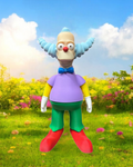 Krusty the Clown Figurine     The Simpsons (Iconic Cartoon Clown)