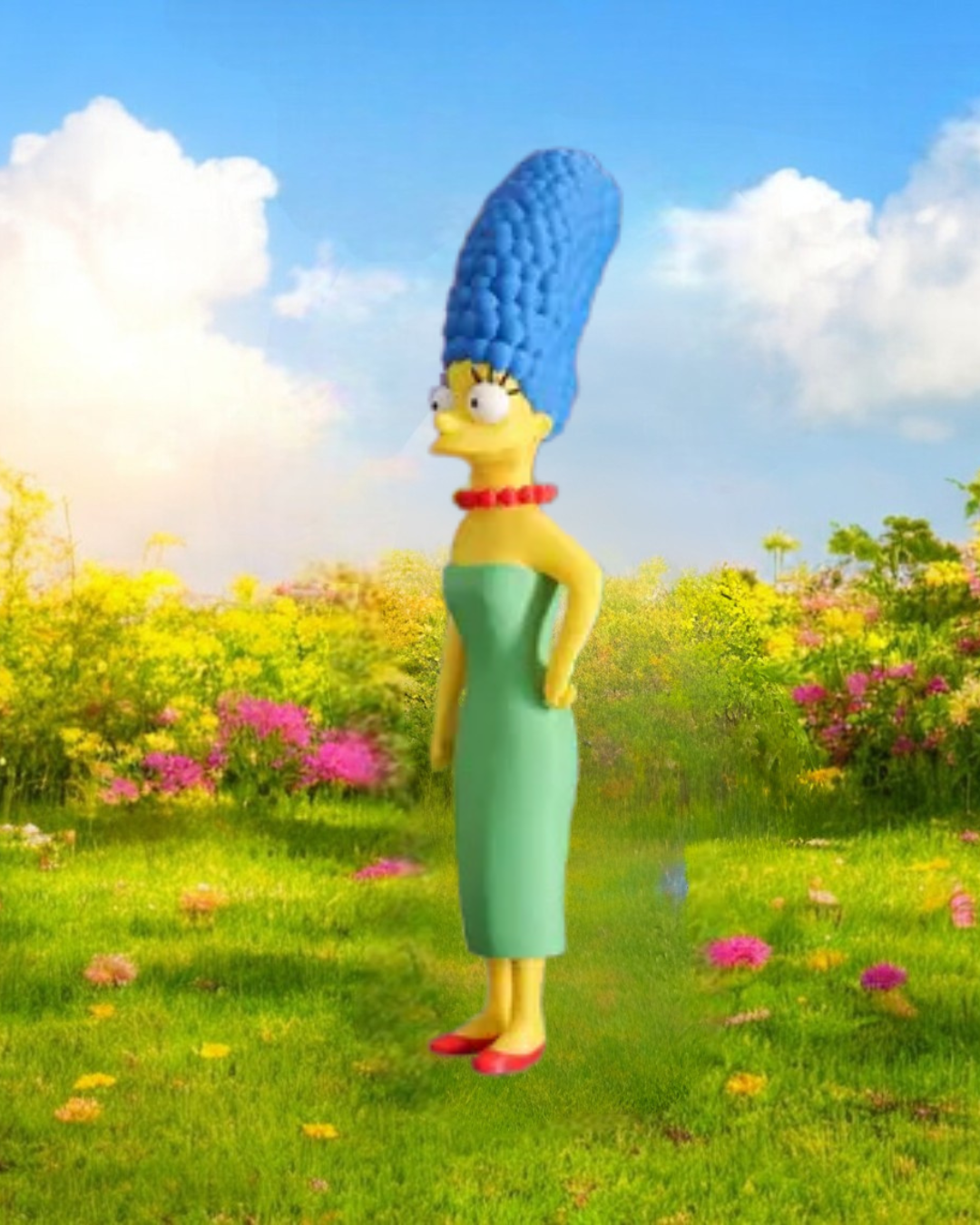 Marge Simpson Figurine     3D Printed Display Model