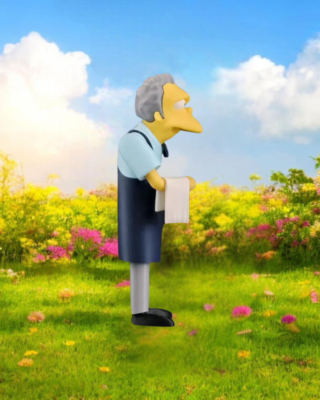 Moe Szyslak Figurine     3D‑Printed Display Model         The Simpsons