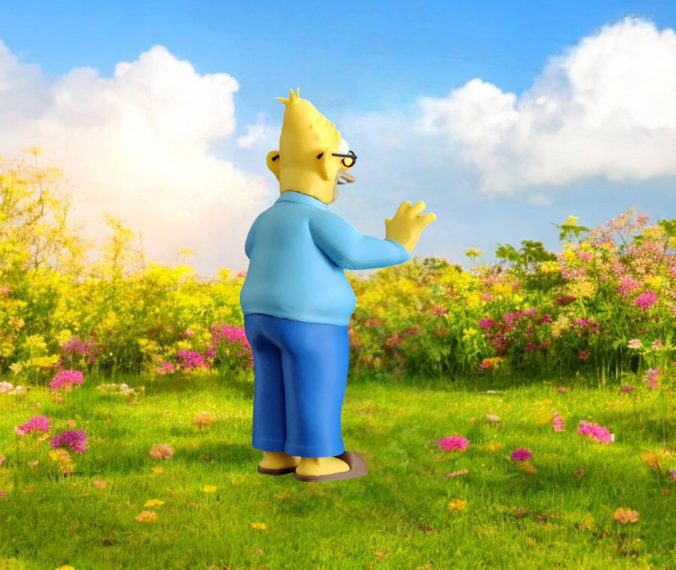 Abe “Grampa” Simpson Figurine    3D Printed Display Model